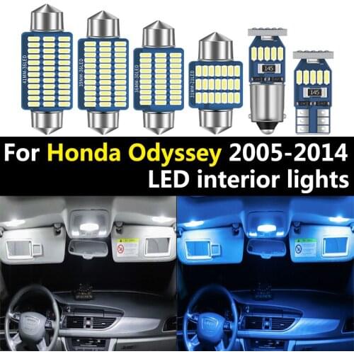 For Honda Odyssey RB1 RC1 RC2 2005-2007 2008 2009 2010 2011 2012 2013 2014 Car LED Bulbs Interior Reading Lamps Trunk Light
