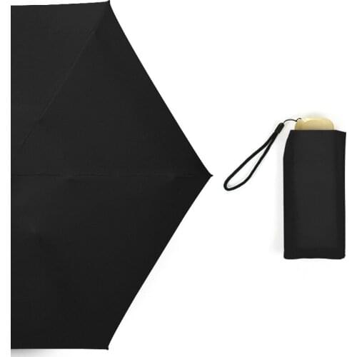 Candy Color Pocket Mini Umbrella Rain Women Windproof Durable 5 Folding Sun Umbrellas Portable Sunscreen Female Parasol Umbrella