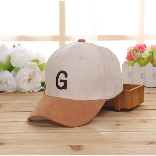 Korean fashion suede letter embroidery color match baseball cap men and women couple simple outdoor sports shade snapback hat