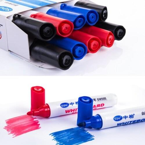 Whiteboard Marker Pens,red,blue,black, erasable, Fine Point for School, Office, Meeting Use,for Glass, Highlighter