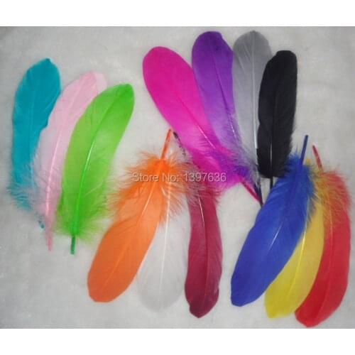 Wholesale Top Quality Natural Goose Feathers for crafts plume 20 pcs 13-20 cm DIY Jewelry Plumage Wedding Home decoration
