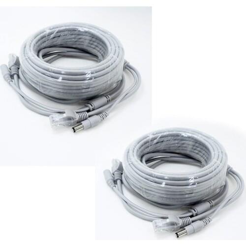 NC-5M Two-in-One Cable RJ45 + DC Power CAT5/CAT-5e CCTV Network Cable Lan Cable For IP camera / NVR System