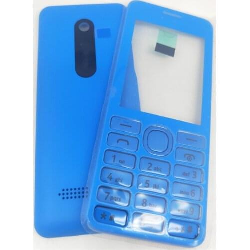 Original For Nokia Asha 206 2060 Housing Cover Door Frame + Battery Back Cover+Keypad