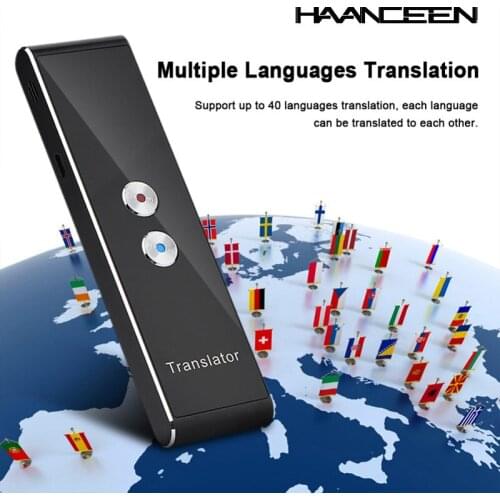 Portable Intelligent Language Translator Bluetooth Translator Real-time Translation Machine Traveling Meeting Voice Translators