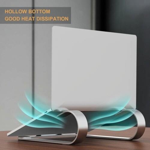 Laptop Stand Stable Ergonomic Design Aluminum Alloy Portable Heat Dissipation Laptop Holder Riser for Office
