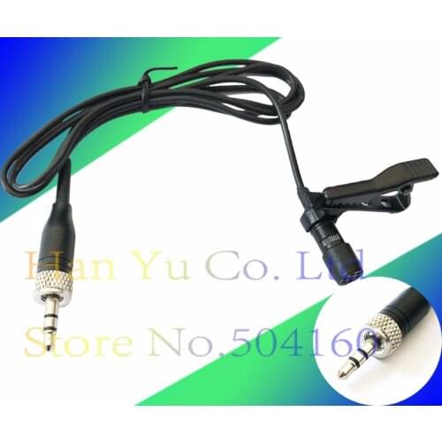 Pro Lavalier Lapel Stereo Cardioid Condenser Microphone For sennheiser Wireless BodyPack Transmitter 3.5 mm Lockable