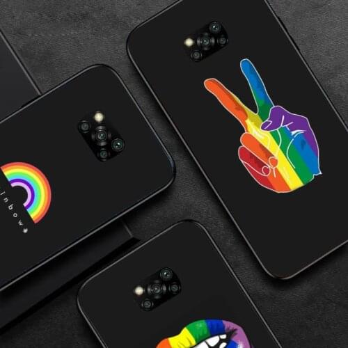 Rainbow Gay Lesbian LGBT Pride Phone Case For Huawei P40 P20 P30 Mate 40 20 10 Lite Pro Nova 5t P Smart 2019