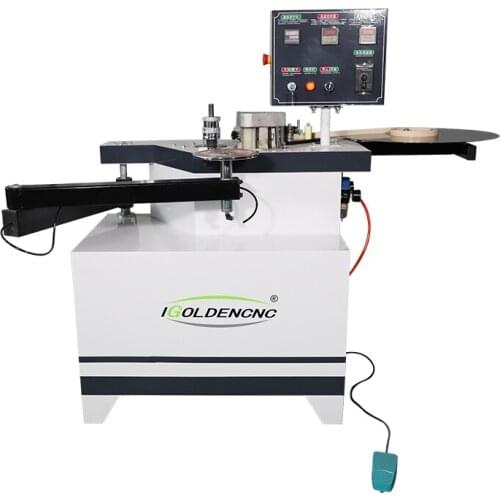 Straight curve edge bander wood based panel automatic edge buffing banding sealing trimming machine