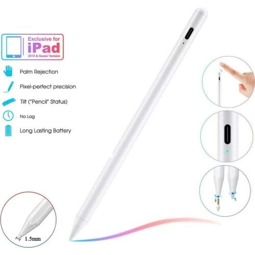 Stylus Pencil 5V 0.2A Type-C Stylus For Apple iPad Anti-Palm Technology Stylus Pen Pixel-Perfect Accuracy Tilt Function Hot Sale