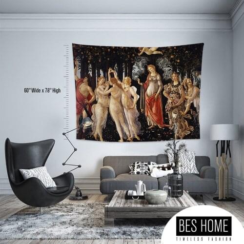 Sandro Botticelli - Primavera ,Fabric Wall Hanging,Tapestry,Textile Wall Hang,Wall Decoration, master Piece Tapestry