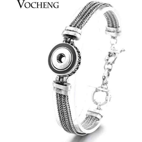 Vocheng Petite Ginger Snap Button Multi Chain Bracelet Small 12mm Jewelry NN-392
