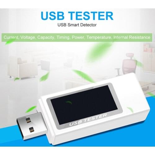 Voltmeter Charger Accessory USB Tester Amperimetro Current Voltage Meter AMP USB Charger Doctor Test QC 2.0 3.0 Timing Function