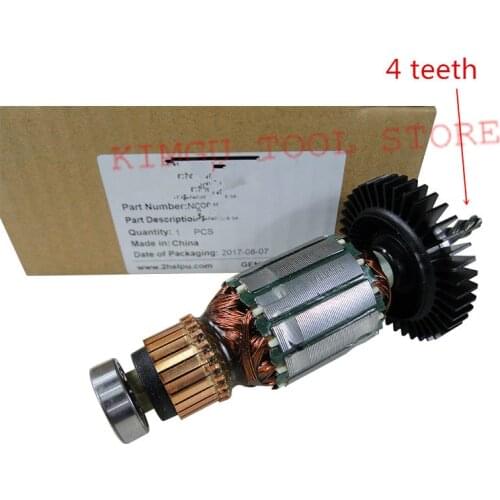 ARMATURE 220-230V Rotor 4 Teeth N022041 Replace For Dewalt DWD014 DWD015