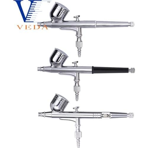 0.3MM Nozzle 7CC Gravity Feed Dual-Action Trigger Airbrush Kits Spray Guns for Cake Makeup Nail Art Craft Paint Hobby Person