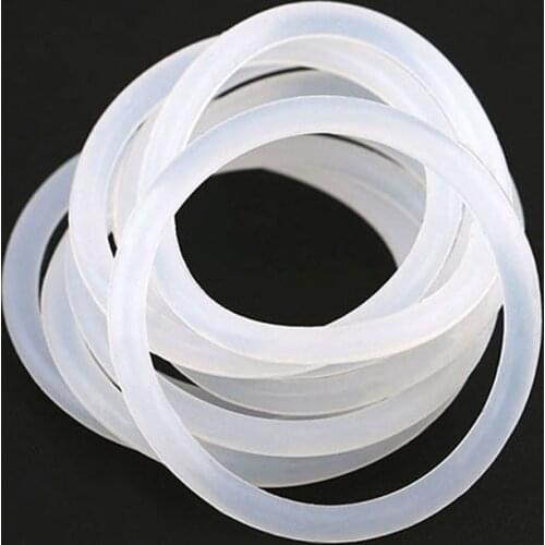 5/20Pcs White Silicon O-Ring Rubber Ring Seals High Temperature Seal Silicone Ring M3-M60