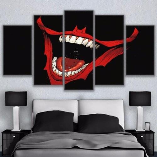 5 Pieces Wall Art Canvas Painting Animation Poster Jack Smile Nordic Decoration Home Modern Living Room Wall Paintings
