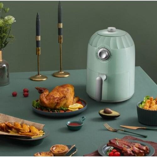 800W 2L Electric Fryer Multifunctional Household Kitchen Oil Free Fryer Electric Cooker Fryer Pan