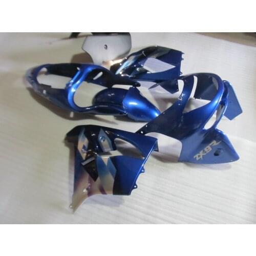 ABS motorcycle parts for Kawasaki ZX9R 1998 1999 NINJA Fairing kits ZX9R 98 99 black blue fairings set SZ28
