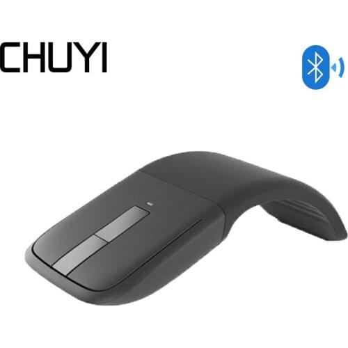 Bluetooth Arc Touch Folding Mouse For Microsoft Foldable Wireless Mouse 1200 DPI Optical Mice Portable Travel Ultra Thin Mouse
