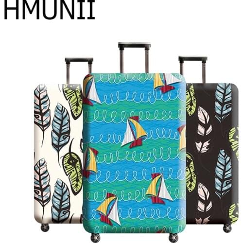 HMUNII Fashion Luggage Protector Cover Suitcase Elastic Protective Covers Trolley Case Dust For 18-32 Inch Traveling Accessories