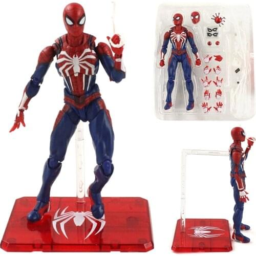 SHF Spiderman Far From Home Spider Man Action Figure Suit PVC Collection Model Kids Toy 14.5cm