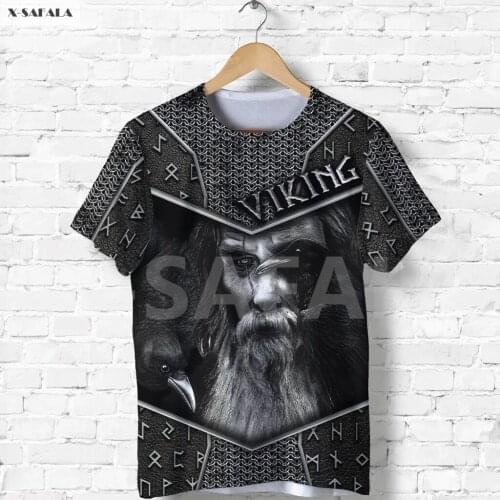 Viking Fenrir Grunge Odin Armor Warrior Phoenix Skull Oak 3D All Printed T Shirt Men Women 1 Unisex Casual Top Tee Streetwear