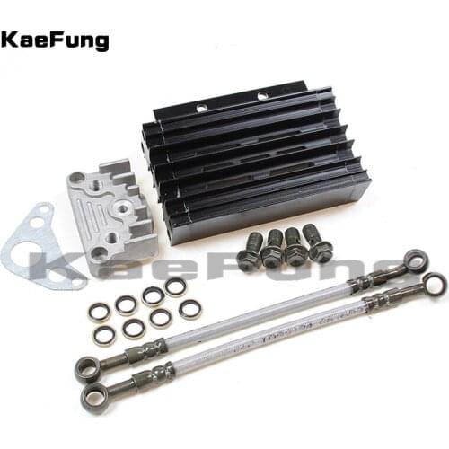 Motorcyel parts CNC Aluminum Alloy Oil Cooler set for 125cc 140cc Dirt bike Pit monkey DAX pocket ATV