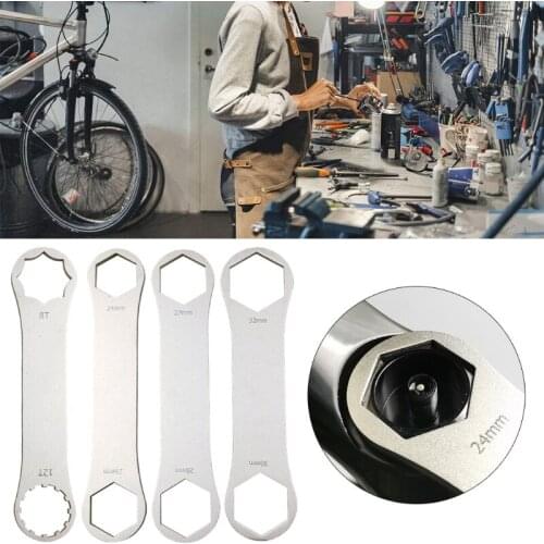 Multifunctional Stainless Steel Bicycle Front Fork Shaft Wrench Compatible With XCR/RST/XCM Bicycle Tools