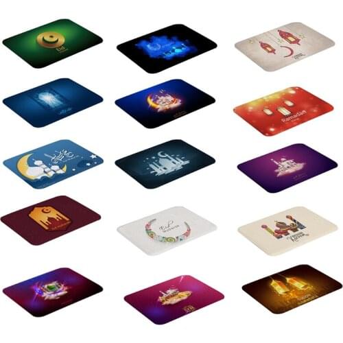 Muslim Eid Ramadan Floor Mat Non Slip Bath Rug Living Room Kitchen Toilet Carpet