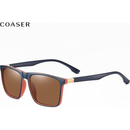 Brand Classic Square Polarized Sunglasses Mens Driving Male Sun Glasses Eyewear UV Blocking Anti-glare Driving Eyeglasses UV400