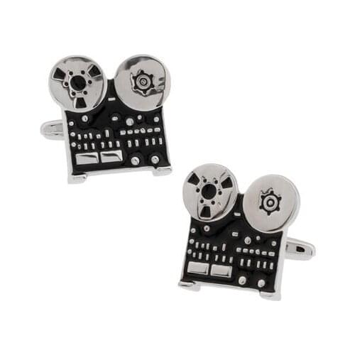 Sunnylink Mens Cuff Links black Movie projector Cufflinks for shirt L1025