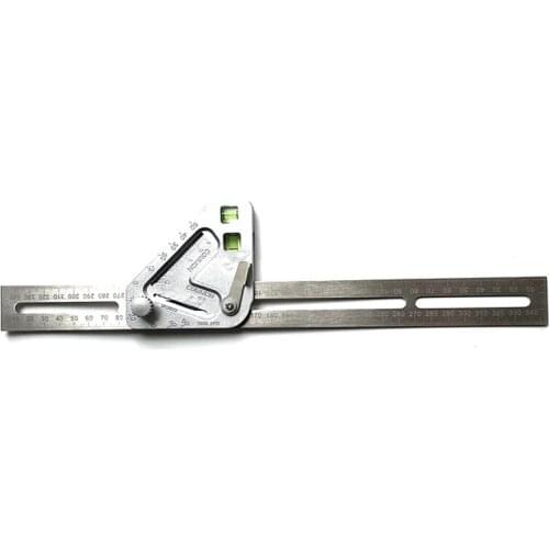 Woodworking Measuring Tool Kits Multifunctional Triple-Cornered Ruler Revolutionary Carpentry Tool Silver