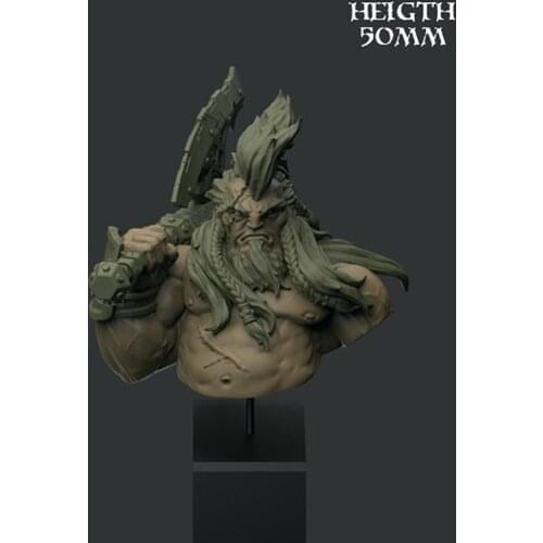 New Unassembled 1/12 50mm ancient warrior bust resin Figure Unpainted Model Kit