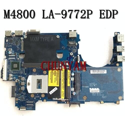 NEW LA-9772P EDP LCD FOR DELL Precision M4800 Workstation Motherboard CN-08KWV8 8KWV8 Mainboard 100%Tested
