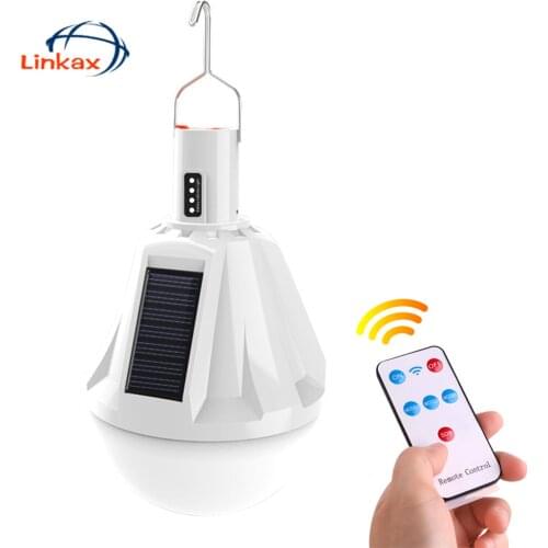 Outdoor LED Solar Light 4mode Lighting Emergency Lantern Waterproof Solar Powered or USB Recharged Hanging Lamp for Camping Tent