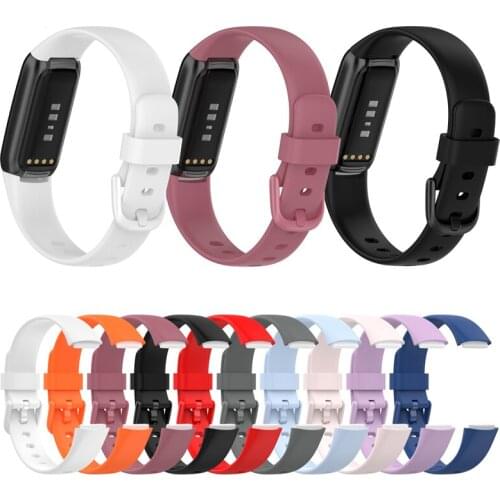 Silicone Band Compatible With Strap For Fitbit Luxe Sport Soft Smart Watch Bracelet Replacement Waterproof Watchband Accessories