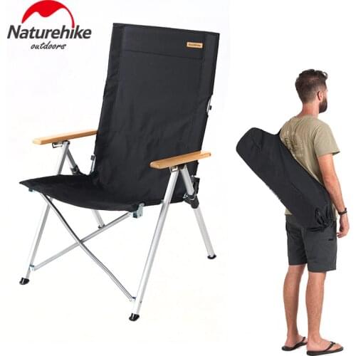 Naturehike outdoor Folding chair 3 gear Adjustable Armchair camping fishing Beach chair 280g bearing weight leisure Lounge Chair