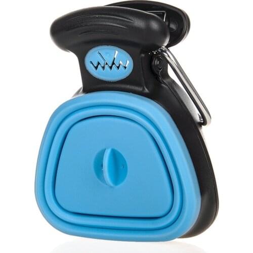 Dog Pet Shovel Travel Foldable Poop Collector with 1 Roll Decomposable Bags Poop Scoop Clean Pick Up Excreta Cleaner Pet Product