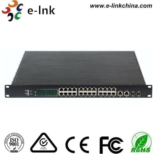 Web-smart Managed 24-port 10/100Base-TX (PoE+) + 2-port 10/100/1000Base-T/SFP Combo Ethernet Switch