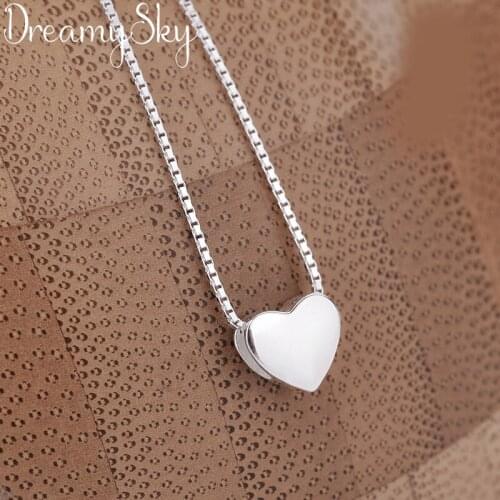 Bijoux Bohemian Silver Color Shiny Heart Necklaces For Women Boho Long Necklaces Statement Jewelry Collar Accessories