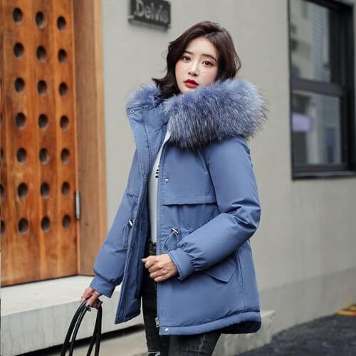 ISENMAL Winter Coat Women 2021 Fashion Winter Jacket Women Cotton Padded Parka Short Outwear Hooded Brand Female Jacket