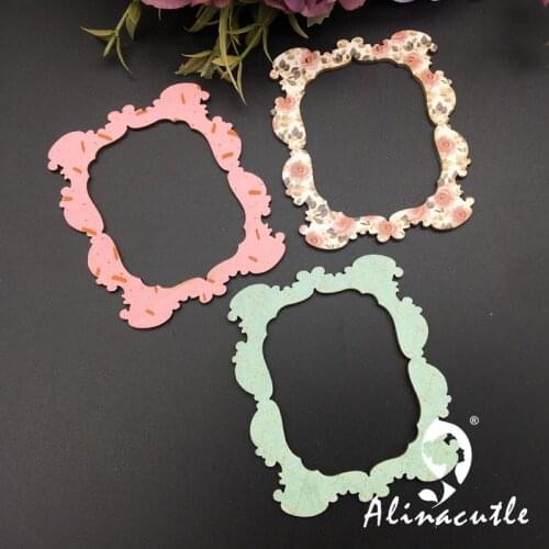 12pc Wooden Photo Frame Wood Chips Embellishments DIY Scrapbooking Crafts Handmade card Art Album Alinacraft