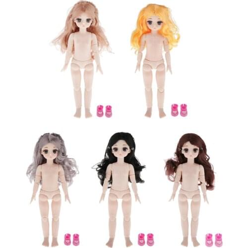 5 Pack Fashionable 28cm Doll Naked Custom For Girls Gift Normal Skin