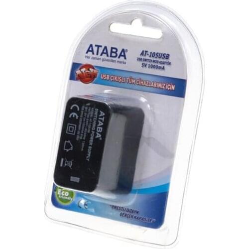 ATABA HORSE-105 USB 220 INPUT 1000MH 5 VOLT USB ADAPTER