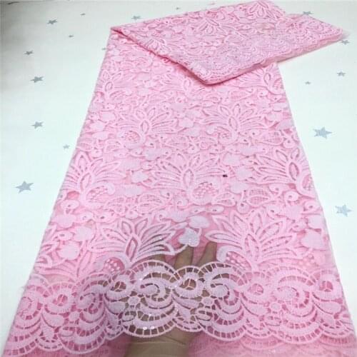 African Sequence lace fabric 2020 High Quality Glitter Sequins lace fabric French Tulle lace fabric for Evening Dress Party