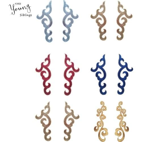 New Arrive Applique Embroidered Sequin Iron on patches Clothes Sewing Fabric Badges Sticker DIY Clothing Decoration Accessories