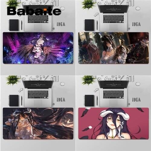 Babaite Top Quality Anime Overlord Albedo Customized laptop Gaming mouse pad Free Shipping Large Mouse Pad Keyboards Mat