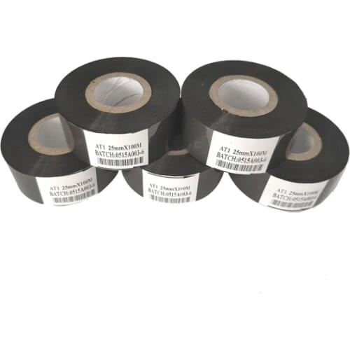 Black color date code stamp foil for ribbon printer