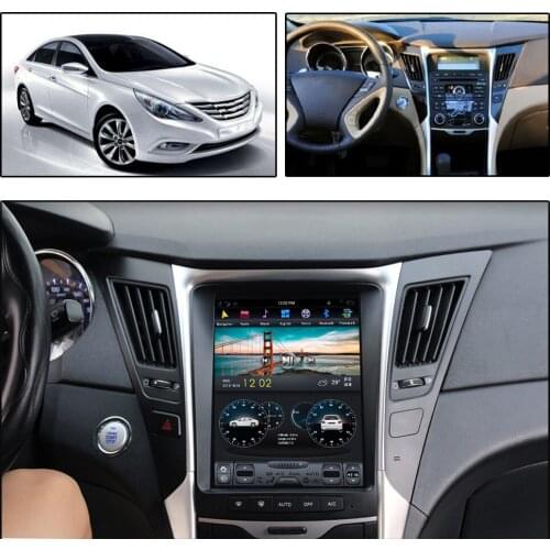 For Hyundai Sonata YF i45 2012-2014 Android 9 PX6 vertical screen 10.4 inch Car GPS Radio Navigation Player