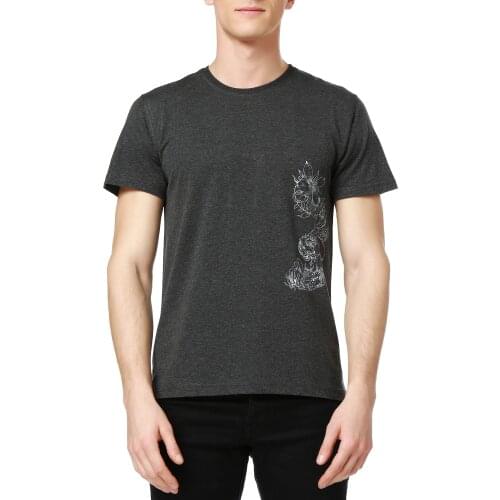 Gray Slim Fit Designer Standard Size Man Fashion Short Sleeve Crew Neck T Shirt Men Summer High Quality Tshirt Top tees